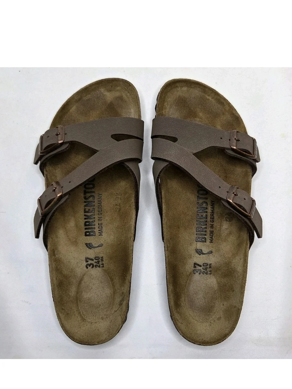 Birkenstock Yao Sandal EU 37 US 6 Narrow BirkoFlor Mocha Boho Minimalist Granola
